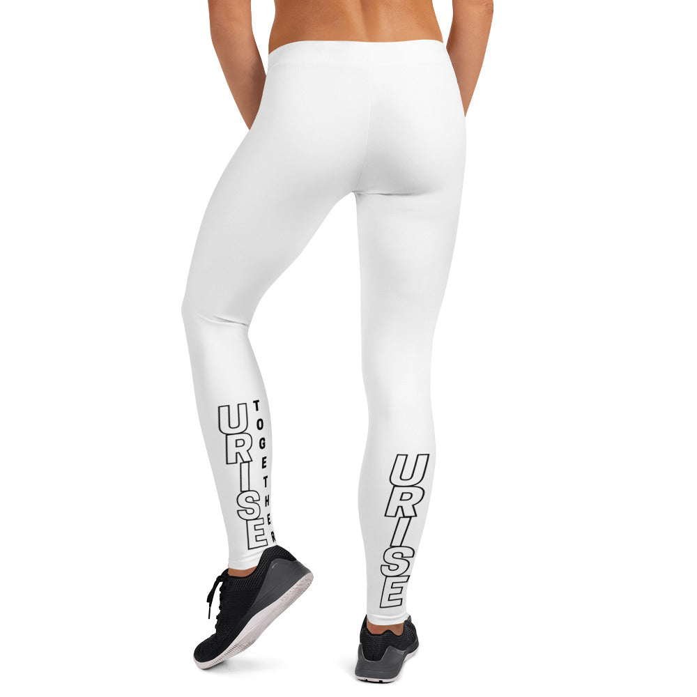 URise Together Leggings - White/ Black