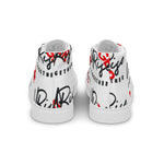 "URise Together" Men’s high top canvas shoes Wht/Red