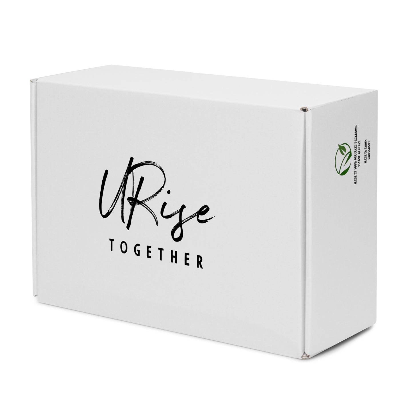 "URise Together" Men’s high top canvas shoes Black