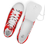 "URise Together" Men’s high top canvas shoes RedOut
