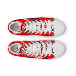 "URise Together" Men’s high top canvas shoes RedOut