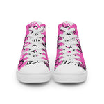 "URise Together" Men’s high top canvas shoes - PinkOut