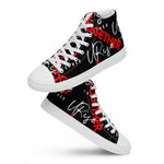 "URise Together" Men’s high top canvas shoes Black