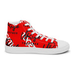 "URise Together" Men’s high top canvas shoes RedOut