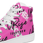 "URise Together" Men’s high top canvas shoes - PinkOut