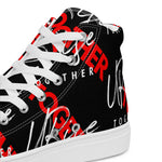 "URise Together" Men’s high top canvas shoes Black