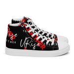 "URise Together" Men’s high top canvas shoes Black