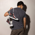 "URise Together" Men’s high top canvas shoes Black