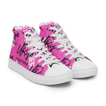 "URise Together" Men’s high top canvas shoes - PinkOut