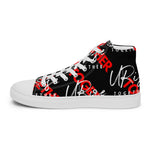 "URise Together" Men’s high top canvas shoes Black