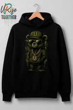 Graffiti Bear URise Heavy Cotton Hoodie Unisex