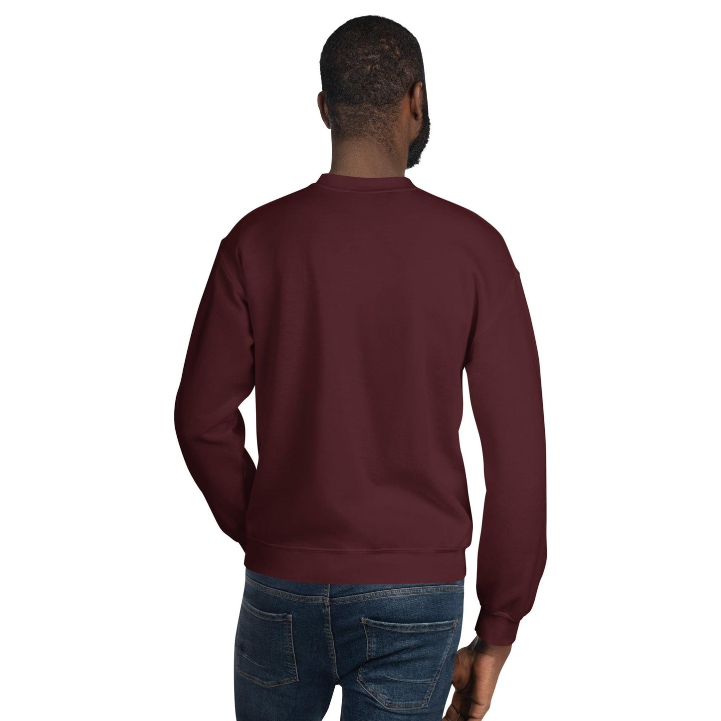"URise Together" Embroidered Sweatshirt - Maroon - URiseTogetherApparel