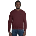 "URise Together" Embroidered Sweatshirt - Maroon - URiseTogetherApparel