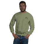 "URise Together" Embroidered Sweatshirt - Military Green - URiseTogetherApparel