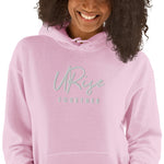"URise Together" Embroidered Hoodie Pink