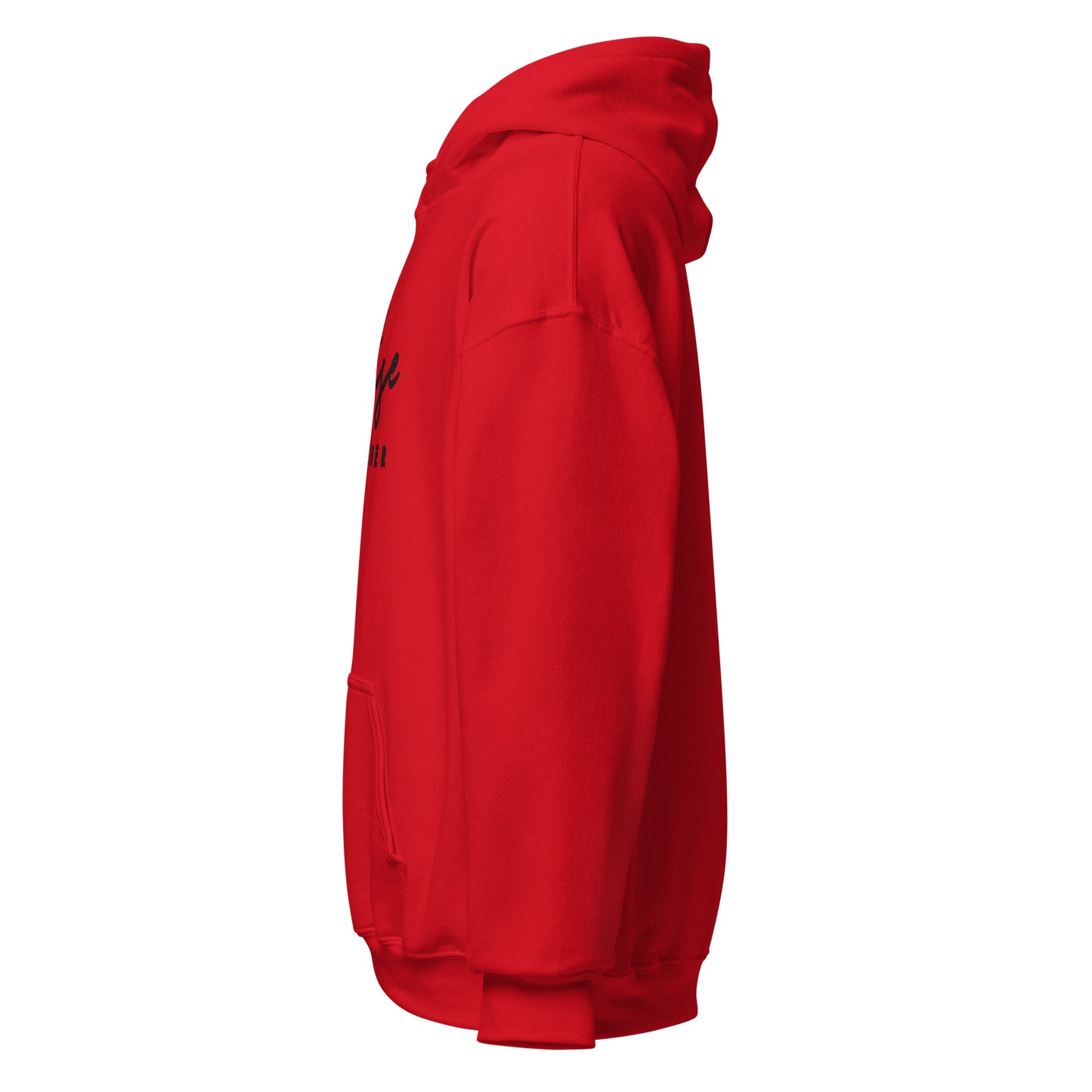 "URise Together" Embroidered logo Hoodie - Red