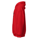 "URise Together" Embroidered logo Hoodie - Red