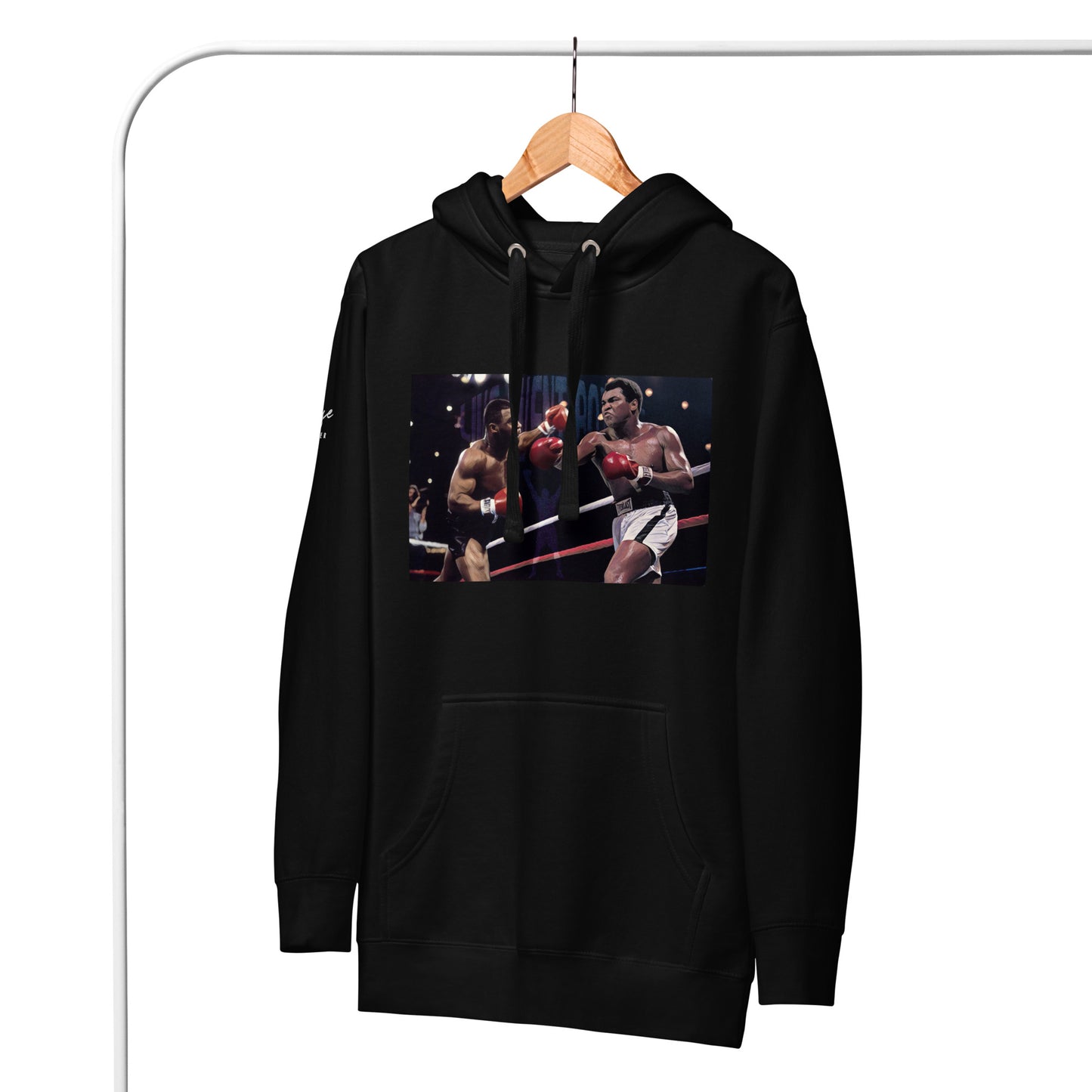 "URise Together" Boxing ICON Hoodie Unisex Cotton - Black