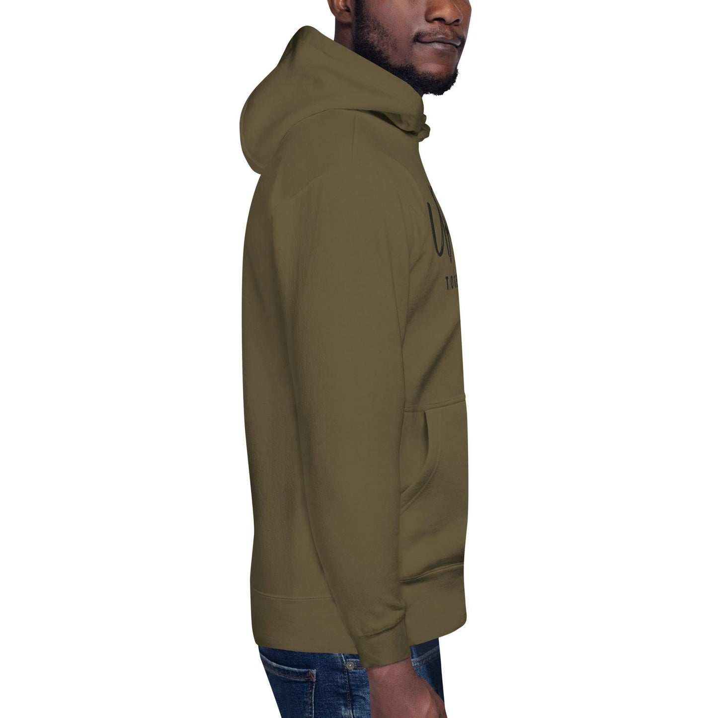 "URise Together" Embroidered logo Hoodie - Military Green - URiseTogetherApparel