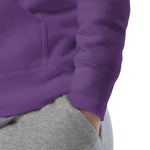 "URise Together" Embroidered logo Hoodie - Purple