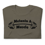"URise Together" Melanin & Muscle Unisex T-Shirt - Black Print