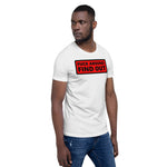 "URise Together" "F" Around and Find Out T-shirt - Red Background