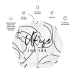 "URise Together" Bomber Jacket - White/Black - URiseTogetherApparel