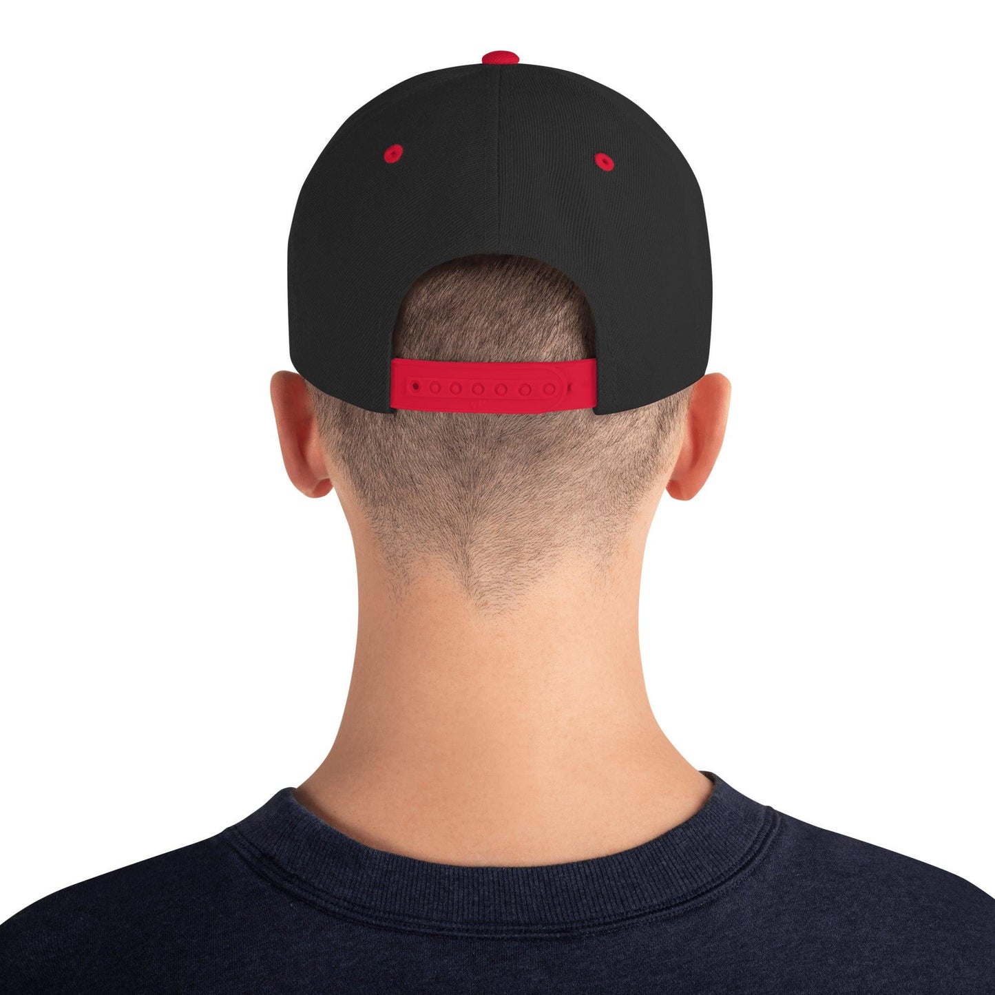 "URise Together" Embroidered Snapback Hat - Red - URiseTogetherApparel