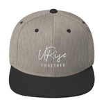 "URise Together" Embroidered Snapback Hat - Black - URiseTogetherApparel