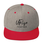 "URise Together" Embroidered Snapback Hat - Red - URiseTogetherApparel