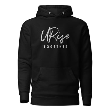 "URise Together" Embroidered logo Hoodie - Black - URiseTogetherApparel