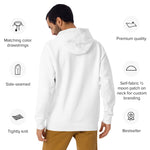 "URise Together" Embroidered logo Hoodie - White - URiseTogetherApparel