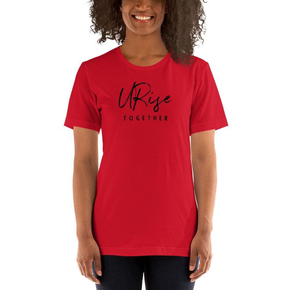 URise Together" T-shirt - Red - URiseTogetherApparel
