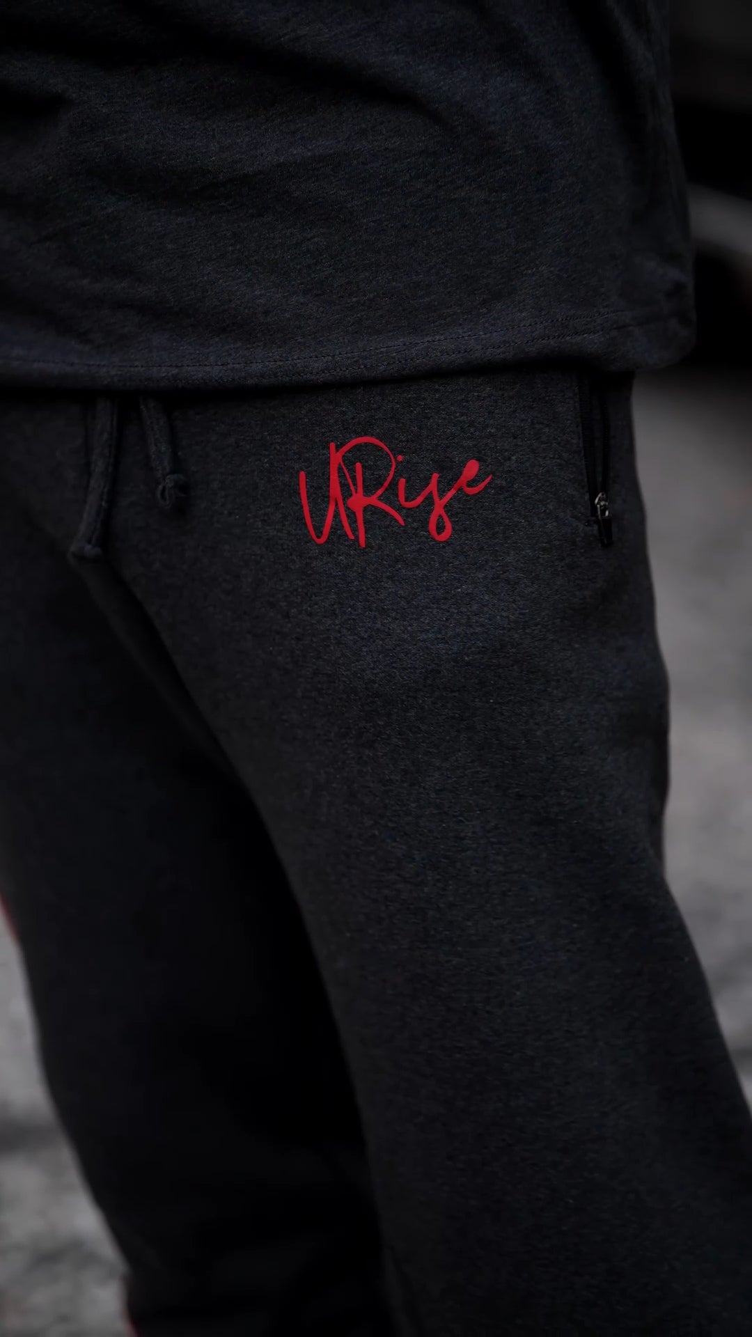 URise Together Sweats Pants & zipper pocket Unisex Cotton