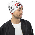 URise Together Unisex All-Over Logo Beanie