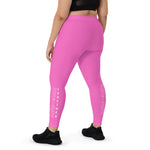 URise Together Leggings - Pink/ White