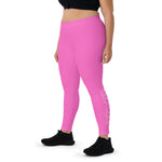 URise Together Leggings - Pink/ White