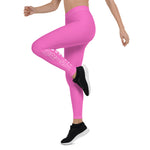 URise Together Leggings - Pink/ White