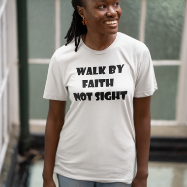 URise "Walk By Faith" T-shirt Unisex cotton