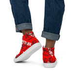 "URise Together" Men’s high top canvas shoes RedOut