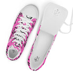 "URise Together" Men’s high top canvas shoes - PinkOut