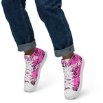 "URise Together" Men’s high top canvas shoes - PinkOut