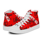 "URise Together" Men’s high top canvas shoes RedOut