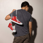 "URise Together" Men’s high top canvas shoes RedOut