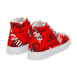 "URise Together" Men’s high top canvas shoes RedOut