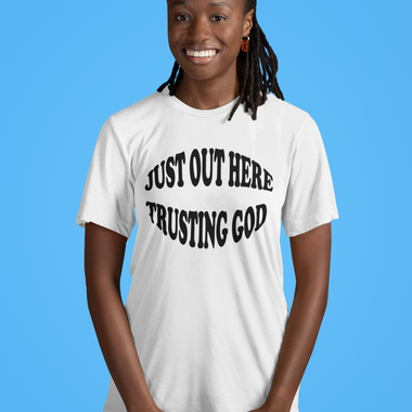 URise "Trusting God" T-shirt Unisex cotton