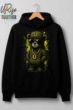 Graffiti Bear URise Heavy Cotton Hoodie Unisex