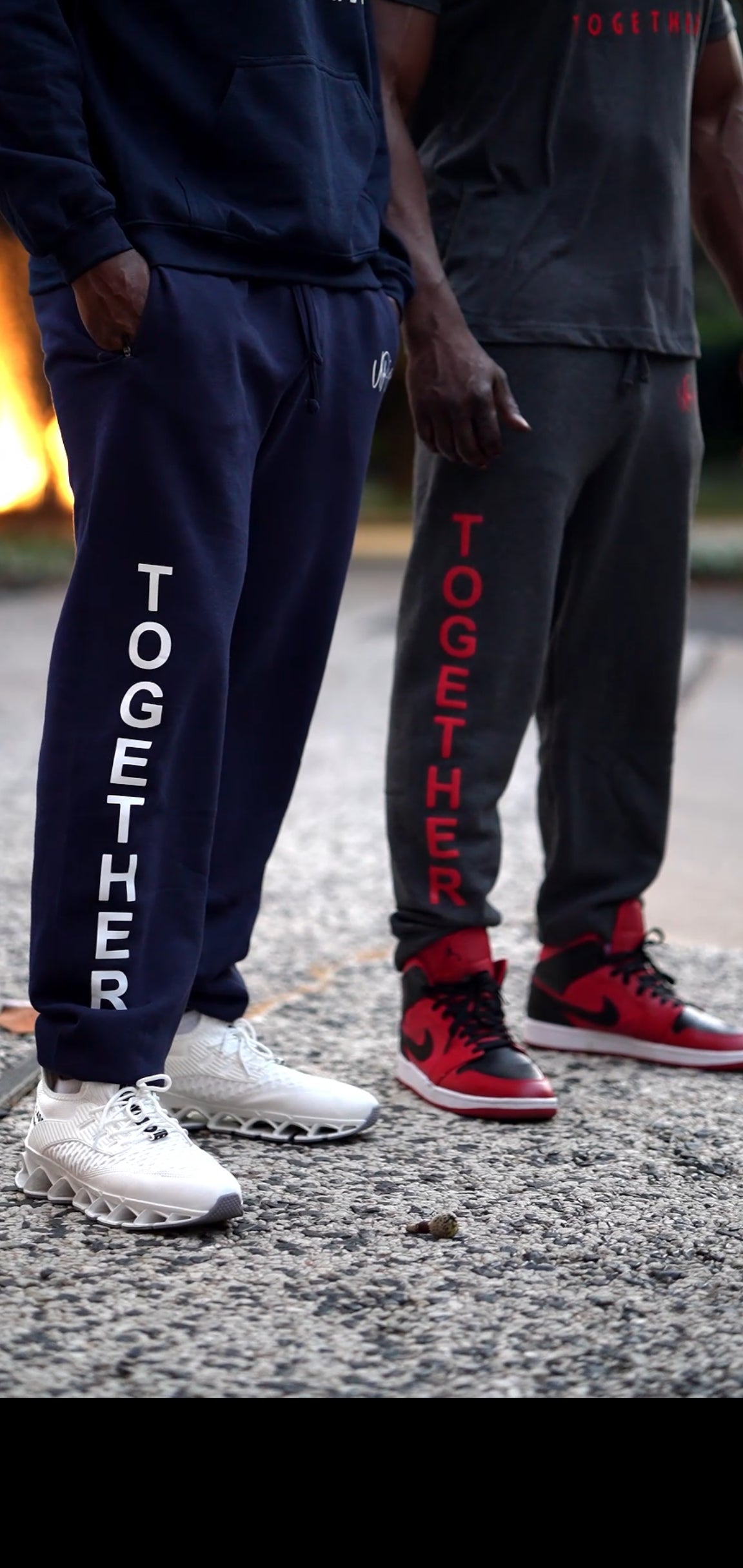 URise Together Sweats Pants & zipper pocket Unisex Cotton