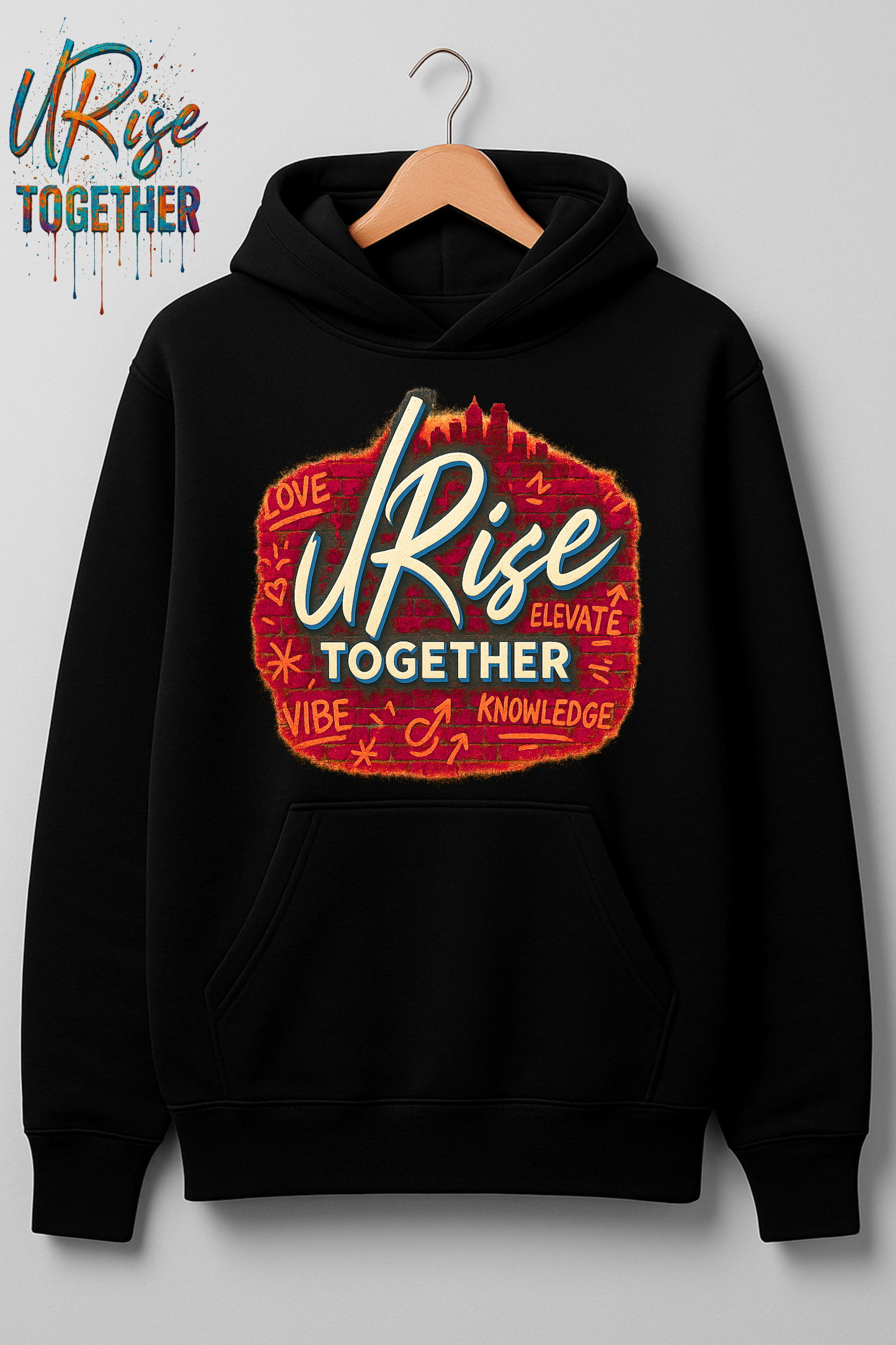 Graffiti URise Heavy Cotton Hoodie Unisex