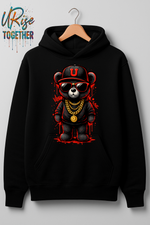 Graffiti Bear URise Heavy Cotton Hoodie Unisex